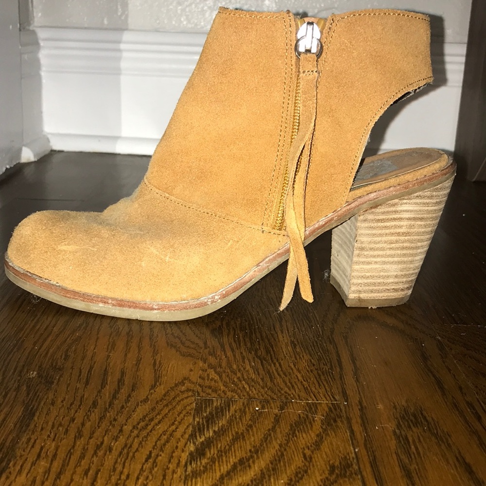 Tan Suede Booties